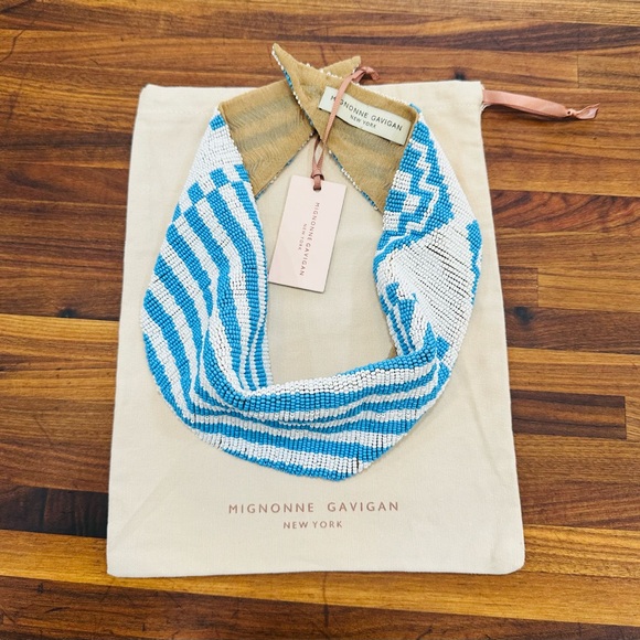 NWT - Mignonne Gavigan Aztec Beaded Scarf Necklace Mini - Picture 12 of 15